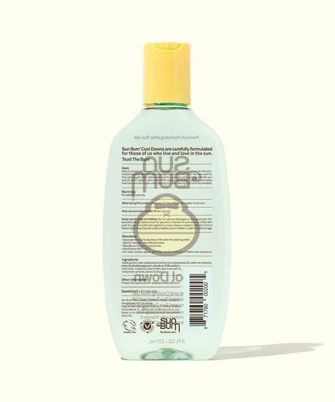 Sun Bum Cool Down Gel Aloe Gel for Soothing Sun - Exposed Skin