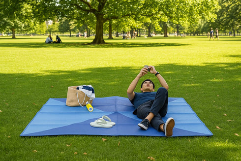 Sunzilla 100% Polypropylene Tubing Weave Beach Mat