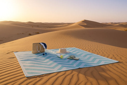 Sunzilla 100% Polypropylene Tubing Weave Beach Mat