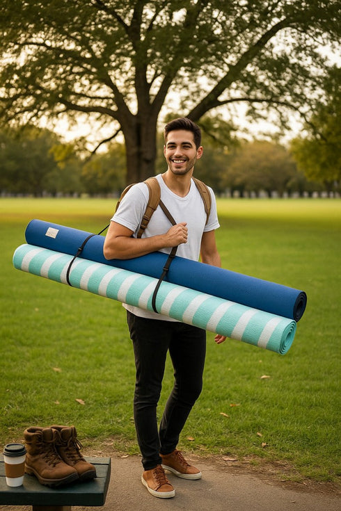 Sunzilla 100% Polypropylene Tubing Weave Beach Mat