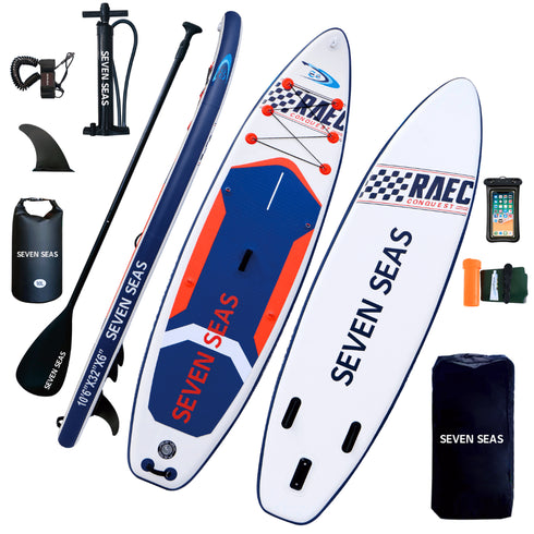 Surface Dreamer Inflatable Stand Up Paddle Board, iSUP Package with Paddle, Pump, Leash and Dry Bag