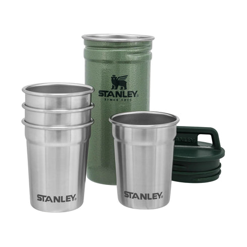 Stanley Adventure Nesting Shot Glass Set, Hammertone Green, front view