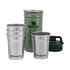 Stanley Adventure Nesting Shot Glass Set, Hammertone Green, front view