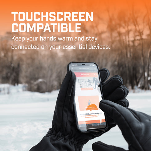 THAW Rechargeable Heated Gloves, Touchscreen Winter Gloves with Full-Finger Heating, 3M Thinsulate and 3 Heat Modes