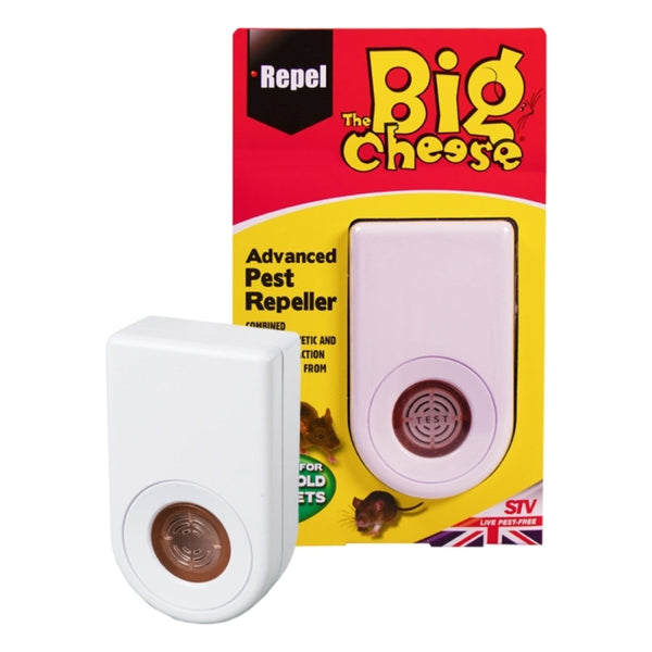 The Big Cheese Advanced Pest Repeller, Plug-In Ultrasonic and Electromagnetic Rodent Deterrent for the Home