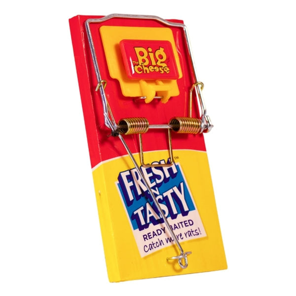 The Big Cheese Fresh Baited Rat Trap, Ready Baited Snap Trap for Rats in Gardens, Garages and Farm Stores