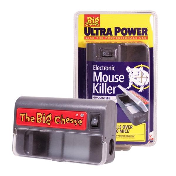The Big Cheese Ultra Power Electronic Mouse Killer, Battery Powered High Voltage Mouse Trap with No Touch Disposal