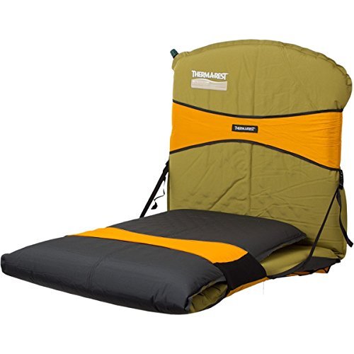 Therm-a-Rest Compack Chair 20 (Daybreak Orange), a portable seating system converting a sleeping pad into a comfortable camp chair.