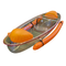 Transparent Single Kayak with Stabilizer, Clear Hull 1-Seater Kayak for Calm Water, 140 kg Capacity