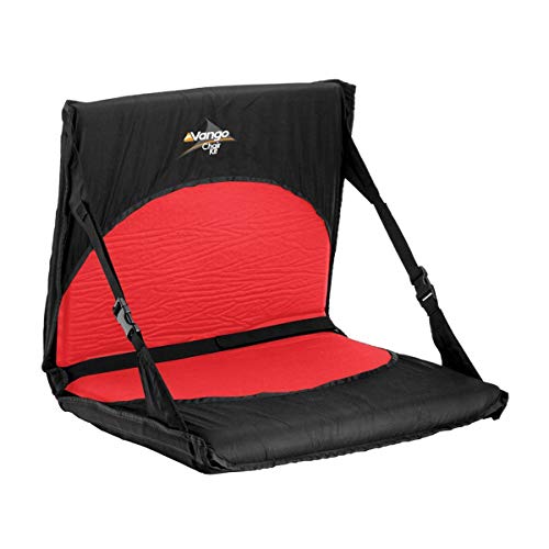 Vango Chair Kit, a black portable and foldable seating solution that converts a mat into a comfortable chair.