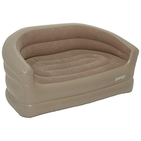 Vango Inflatable Two - Seat Sofa Brown - Stylish & Cozy Lounge for Campsites