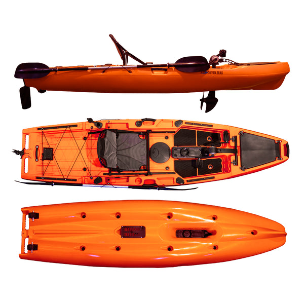 Vicking Marius Propeller Pedal Kayak 3.2m VK-32, 1-Person Fishing Kayak with Stadium Seat and 220 cm Paddle