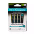 Paleblue Voyager USB-C Rechargeable Batteries, AA 4-pack