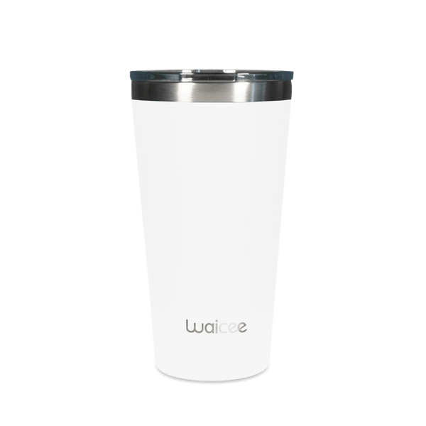 Waicee 16oz Coffee Tumbler, a leak-proof and insulated cup perfect for keeping coffee hot during commutes.