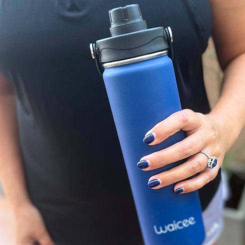 Waicee Stainless Steel Water Bottle 32oz - Large Capacity Insulated Bottle