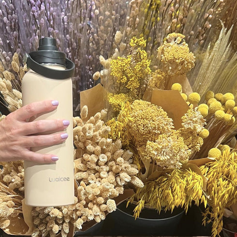 Waicee Stainless Steel Water Bottle 32oz - Large Capacity Insulated Bottle