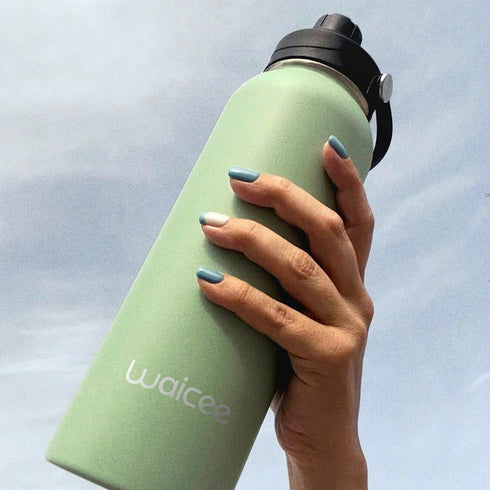 Waicee Stainless Steel Water Bottle 32oz - Large Capacity Insulated Bottle