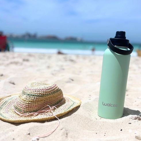 Waicee Stainless Steel Water Bottle 32oz - Large Capacity Insulated Bottle