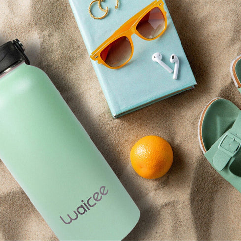 Waicee Stainless Steel Water Bottle 40oz - Heavy - Duty Insulated Water Bottle