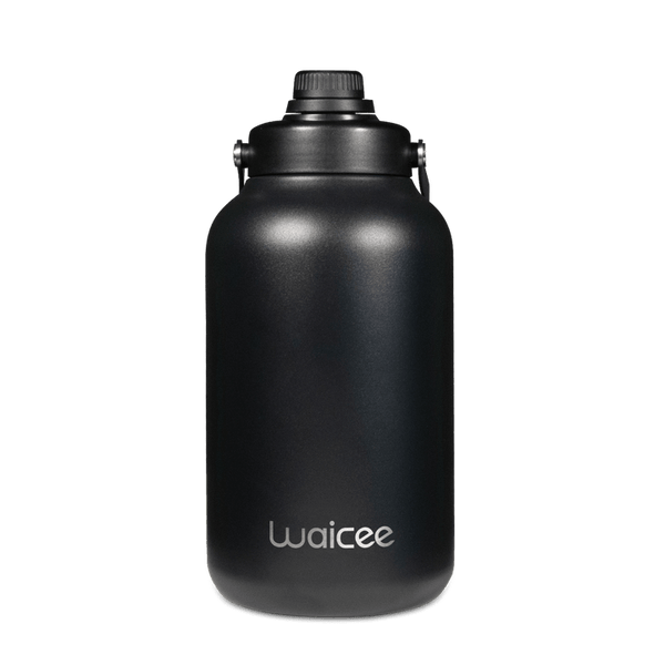 Waicee Super Soaka Bottle (128oz), a high-capacity insulated stainless steel hydration jug with a handle.