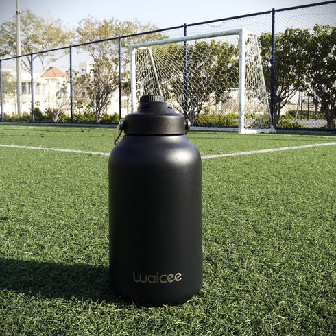 Waicee Super Soaka Bottle 128oz – High-Capacity Insulated Hydration Jug (Gallon Size) with Handle