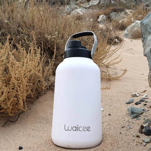 Waicee Super Soaka Bottle 128oz – High-Capacity Insulated Hydration Jug (Gallon Size) with Handle