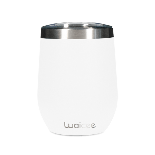 Waicee 12oz Wine Tumbler, an insulated stainless steel tumbler perfect for keeping wine chilled.