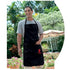 Weber Apron Black with Red Kettle Embroidery, 100% Cotton BBQ Apron with Adjustable Neckband and Deep Tool Pocket