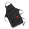 Weber Apron Black with Red Kettle Embroidery, 100% Cotton BBQ Apron with Adjustable Neckband and Deep Tool Pocket