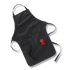 Weber Apron Black with Red Kettle Embroidery, 100% Cotton BBQ Apron with Adjustable Neckband and Deep Tool Pocket