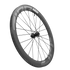 Zipp 404 Firecrest tubeless disc brake front wheel, black, three quarter view