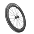 Zipp 808 Firecrest tubeless disc brake front wheel, black, three quarter view