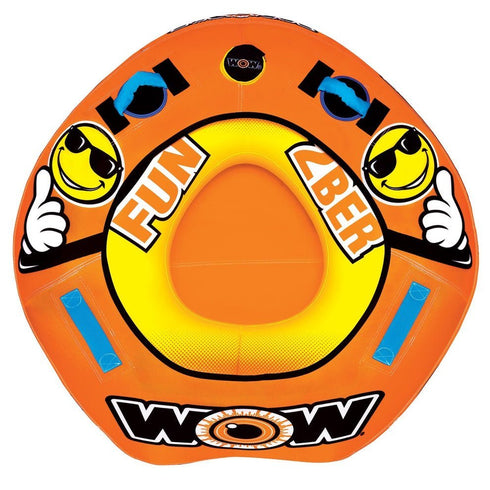 WOW 2Ber Kit Inflatable Towable Tube with Pump All - in - One Water Sports Tow Set