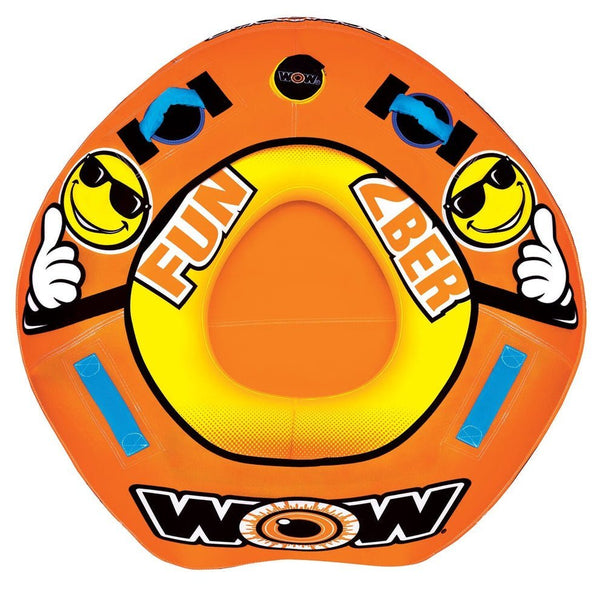 WOW 2Ber Kit Inflatable Towable Tube with Pump All - in - One Water Sports Tow Set