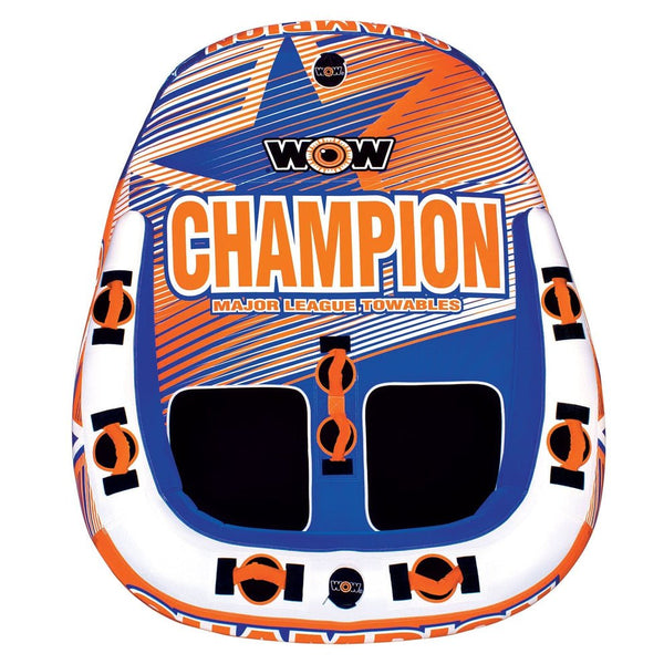 WOW Champion 2P Stable Two-Person Tow Tube Comfortable High-Performance Water Sports Tube