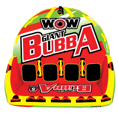 Wow Giant Bubba HI - VIS 4P Inflatable Boat Tube for Water Sports
