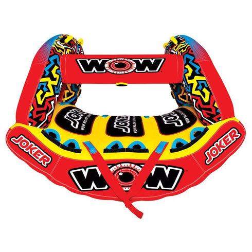 WOW Joker 3P Towable Tube for 3 Riders High - Speed Action Inflatable Water Sports Tube