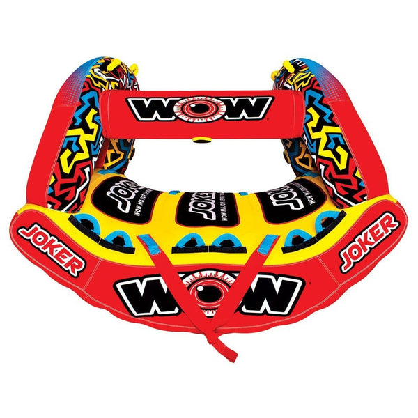 WOW Joker 3P Towable Tube for 3 Riders High - Speed Action Inflatable Water Sports Tube
