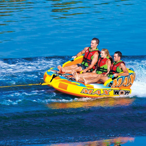 WOW Max Inflatable Towable Deck Tube for up to 3 Riders