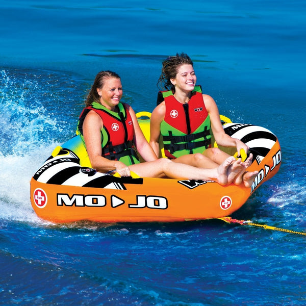 WOW Mojo Towable Tube for 1 - 2 Riders Durable High - Speed Water Sports Tow Tube
