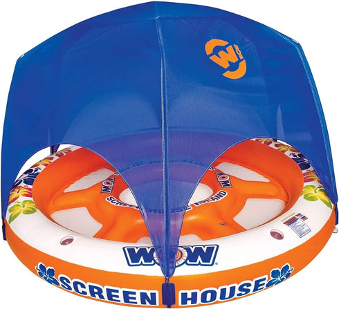WOW Screenhouse Large Shade Shelter Tent for Beach Camping and Outdoor Water Activities