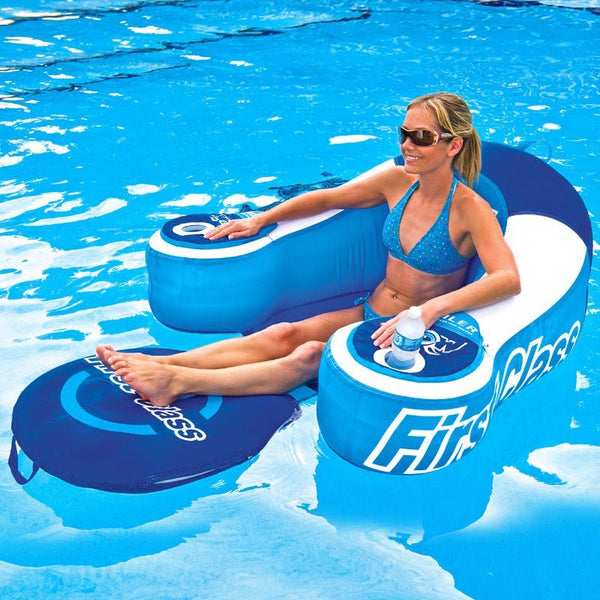WOW Sports First Class Floating Lounge - Premium Inflatable Chair for Pool or Lake