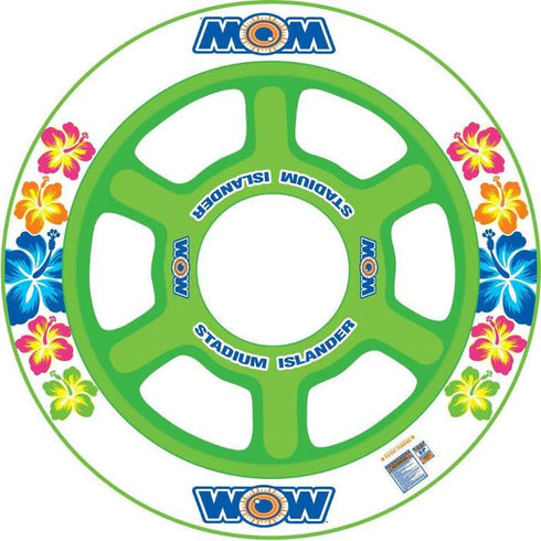WOW Stadium Islander Inflatable - Large Group Water Lounge for Pool, Lake & Beach