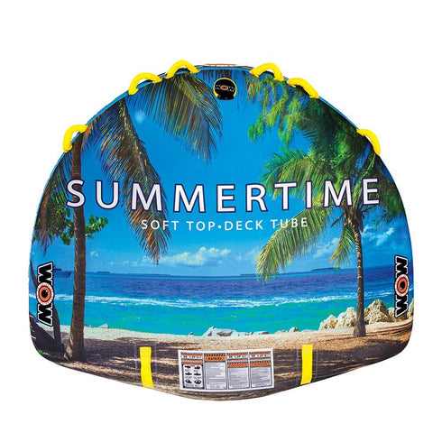 WOW Summertime 3P Water Float - Three - Person Inflatable Lounge for Pool & Beach