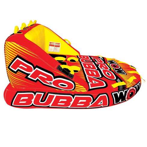 WOW Super Bubba Pro Towable Tube - Family - Size Inflatable for Boat Towing & Water Fun