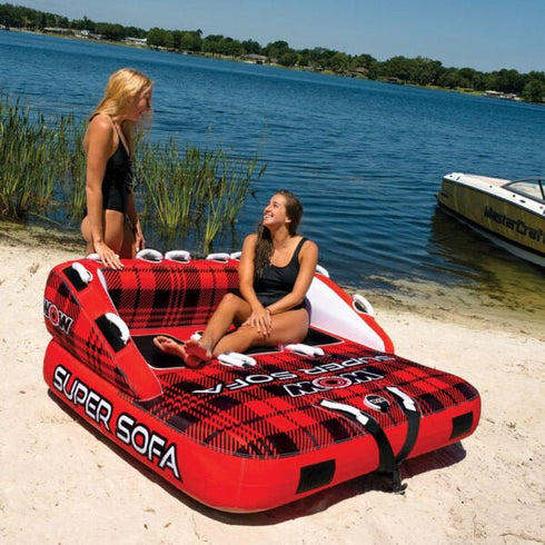 Wow Super Sofa 3P Towable Laze and graze the water on the coolest couch cruiser.
