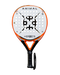 Heroe's Animal 2023 Padel Racket in orange and white, front view