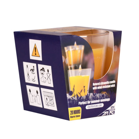 Zero In Citronella Candle and Torch Refill, Wind Resistant 20 Hour Citronella Candle for the Zero In Bamboo Torch