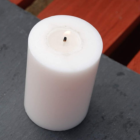 Zero In Citronella Pillar Candle, Real Citronella Oil Outdoor Candle with 30 Hour Burn for Summer Evenings