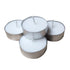 Zero In Citronella Tealights 18-Pack, Natural Citronella Oil Tealight Candles for Garden Tables and Lanterns